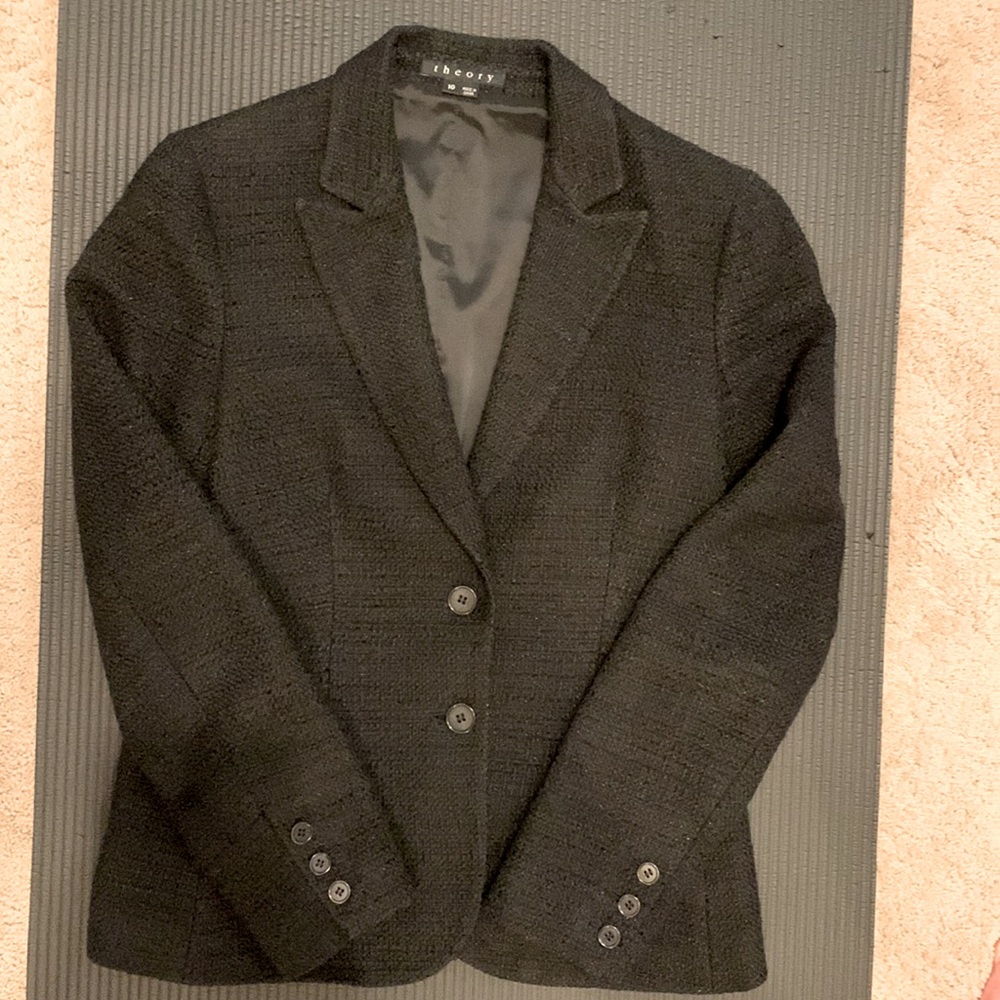 Theory Black Blazer. Size 10